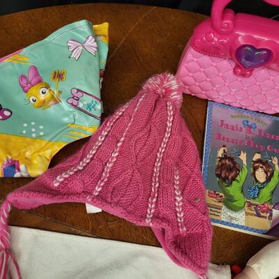 Children:Box Lot Harmonica, baby dolls, shoes, mics;
