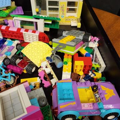 Children: Lego Lot Large collection of LEGOs and misc; (black tray *NOT INCLUDED*);