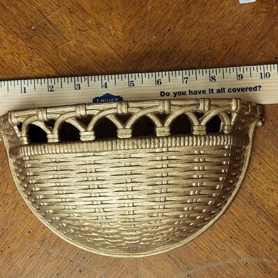 Decor:Box Lot White wall shelf, desk organizer, basket, misc;
