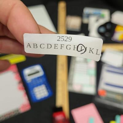 Office:Box Lot Post its, weekly calendar, index cards;