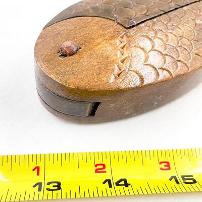 VINTAGE WOODEN FISH NUTCRACKER