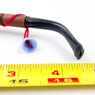DECORATIVE WOODEN PIPE WITH FLOWER