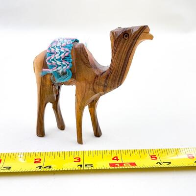 SMALL CARVED WOODEN CAMEL