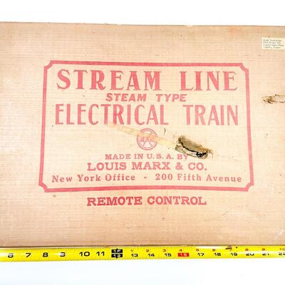 VINTAGE MARX STREAM LINE ELECTRICAL TRAIN SET