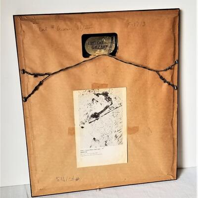 Lot #74  Important Edouard Manet "Spring" Pen and Wash Etching - 1893