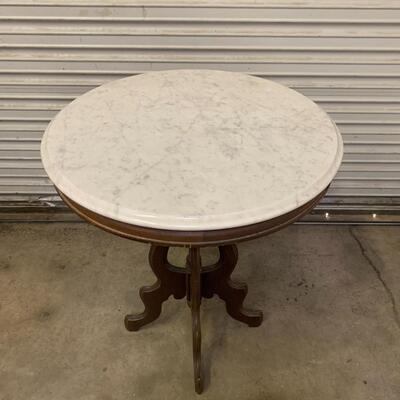 Antique Round Marble Table
