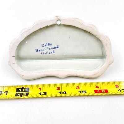 DELFT HAND-PAINTED CERAMIC SPOON HOLDER - HOLLAND