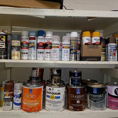 SPRAY PAINTS AND STAINS