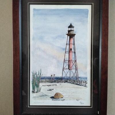 Paul Weaver Chandelieur Lighthouse Print (signed and numbered)