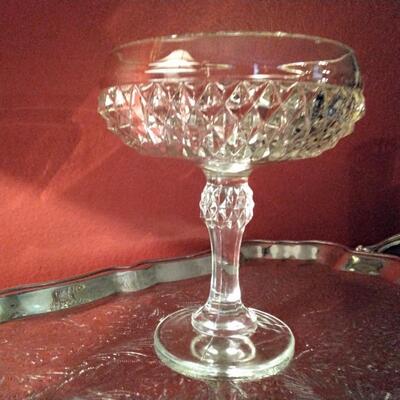 Cut Glass Compote Bowl
