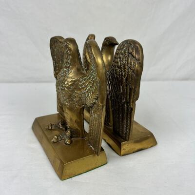 276 Vintage Brass Eagle Bookends