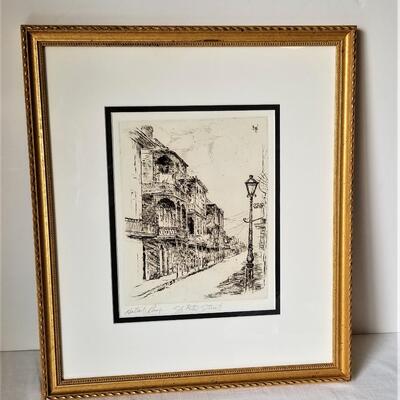 Lot #83   "St. Peter Street" by listed artist Robert Bledsoe Mayfield