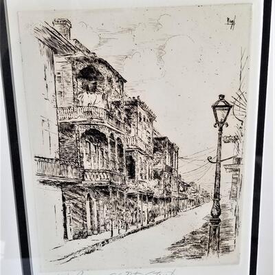 Lot #83   "St. Peter Street" by listed artist Robert Bledsoe Mayfield