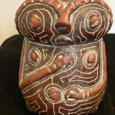 Inca-Style Ceramic Pottery Decorative Vases Lot of 3