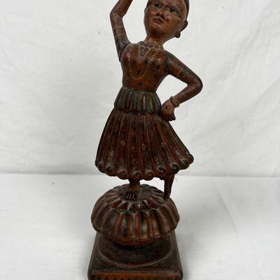 281  India Home Decor Statue with Books and Embroidery
