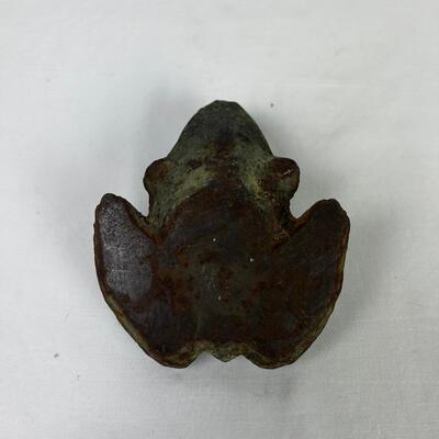 283  Antique Cast Iron Frog Doorstop
