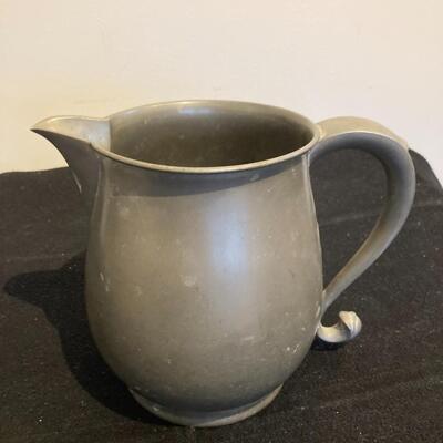 Vintage John Alden Pewter Pitcher 7