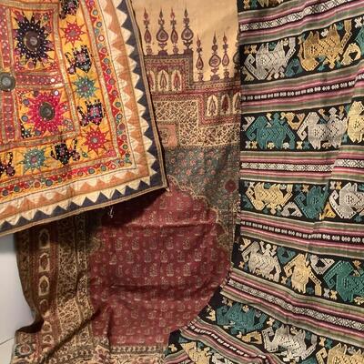 237. Vintage Textiles, Designer Wall Tapestry from Iran & Handmade Wallhanging