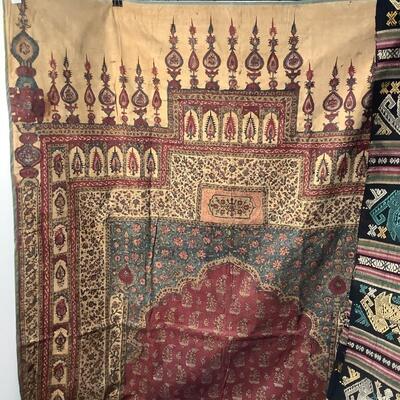 237. Vintage Textiles, Designer Wall Tapestry from Iran & Handmade Wallhanging