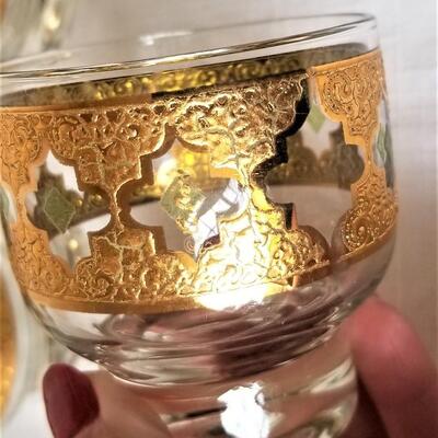 Lot #88  Set of 6 Mid Century CULVER bar glasses