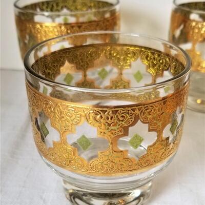 Lot #88  Set of 6 Mid Century CULVER bar glasses