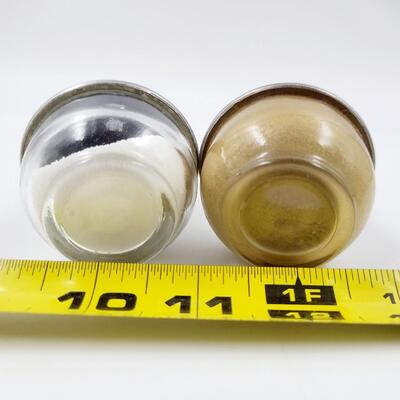 VINTAGE ALUMINUM SALT & PEPPER SHAKERS