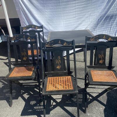 Card Table With Four Folding Chairs