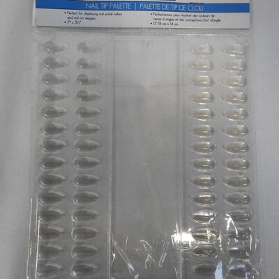10 Pro Basic Marianna Nail Tip Palette, Clear, 60 Pieces - New