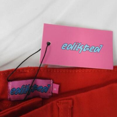Edikted Red Bell Bottoms, Size: s, New