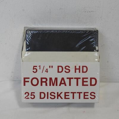25 Floppy Disks, Double Sided 5-1/4