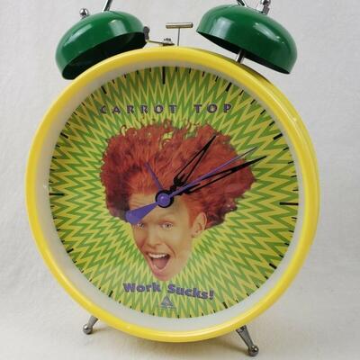 Carrot Top Wind Up Alarm Clock Chairman of the Board, Trimark - New