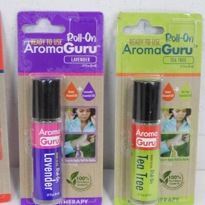Roll-On Aroma Guru: Relax, Muscle Ease, Lavender, & Tea Tree - New