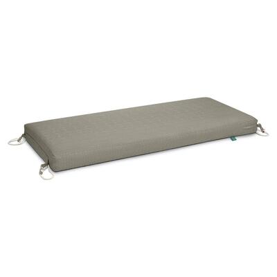 Duck Covers 54 x 18 x 3 Inch Outdoor Bench Cushion, Moon Rock - New