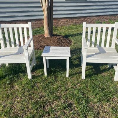 Outdoor Chairs and Table