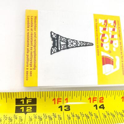 GOLD-ZACK EIFFEL TOWER IRON-ON PATCH