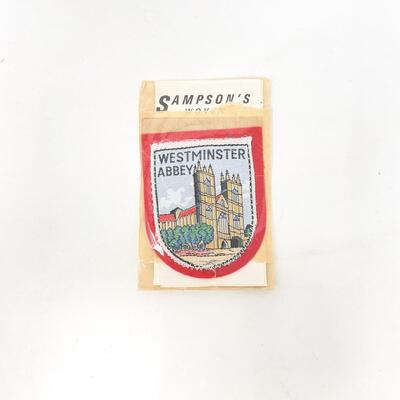 SAMPSONâ€™S WESTMINSTER ABBEY SOUVENIR BADGE / PATCH