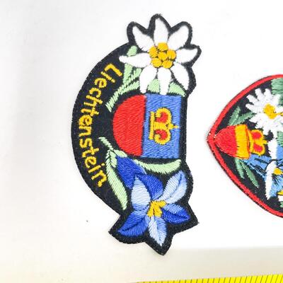 LIECHTENSTEIN SOUVENIR BADGE / PATCH BUNDLE