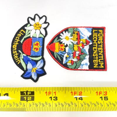 LIECHTENSTEIN SOUVENIR BADGE / PATCH BUNDLE