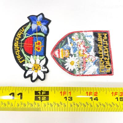 LIECHTENSTEIN SOUVENIR BADGE / PATCH BUNDLE