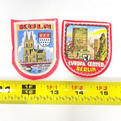 GERMANY SOUVENIR BADGE / PATCH BUNDLE - KÃ–LN (COLOGNE) & BERLIN