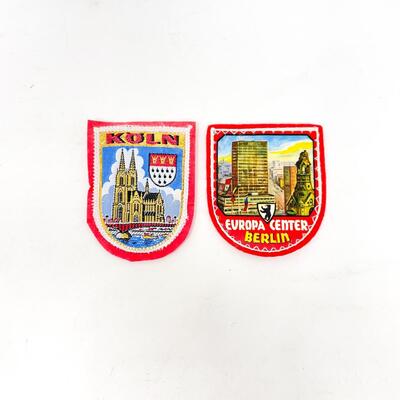 GERMANY SOUVENIR BADGE / PATCH BUNDLE - KÃ–LN (COLOGNE) & BERLIN