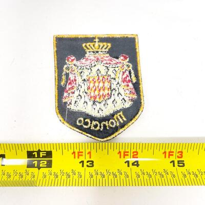 MONACO COAT-OF-ARMS SOUVENIR BADGE/PATCH