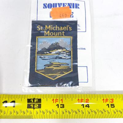 ST. MICHAELâ€™S MOUNT, ENGLAND SOUVENIR BADGE/PATCH