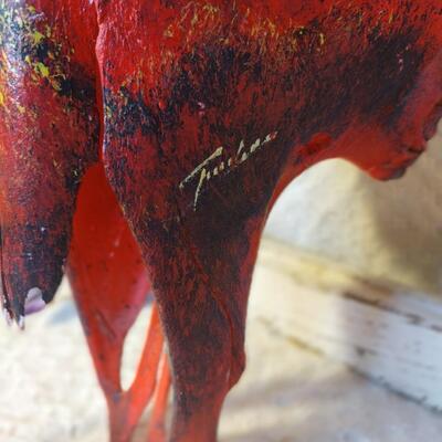 Hand Painted Cow skull