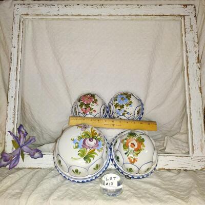 Set of 4 Vintage Ceramic Molds or Wall Decor