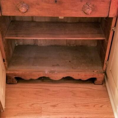 Lot #92  Antique Pine Wash Stand