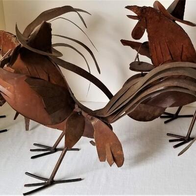 Lot #95  3 Piece Metal Chicken Band