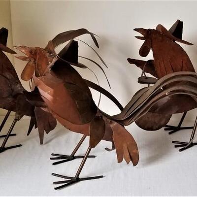 Lot #95  3 Piece Metal Chicken Band