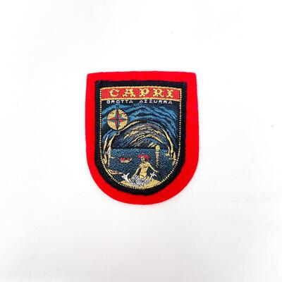 GROTTA AZZURRA, CAPRI, ITALY SOUVENIR BADGE/PATCH