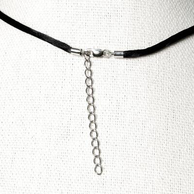 Sterling Black Amulet Necklace